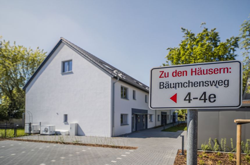 Die Baustelle im BÄUMCHENSWEG, KAARST